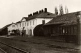 Hranicemi projel před 170 lety první vlak / fotogalerie / Takto vypadalo nádraží v Hranicích v roce 1873, foto: archiv Milana Králika