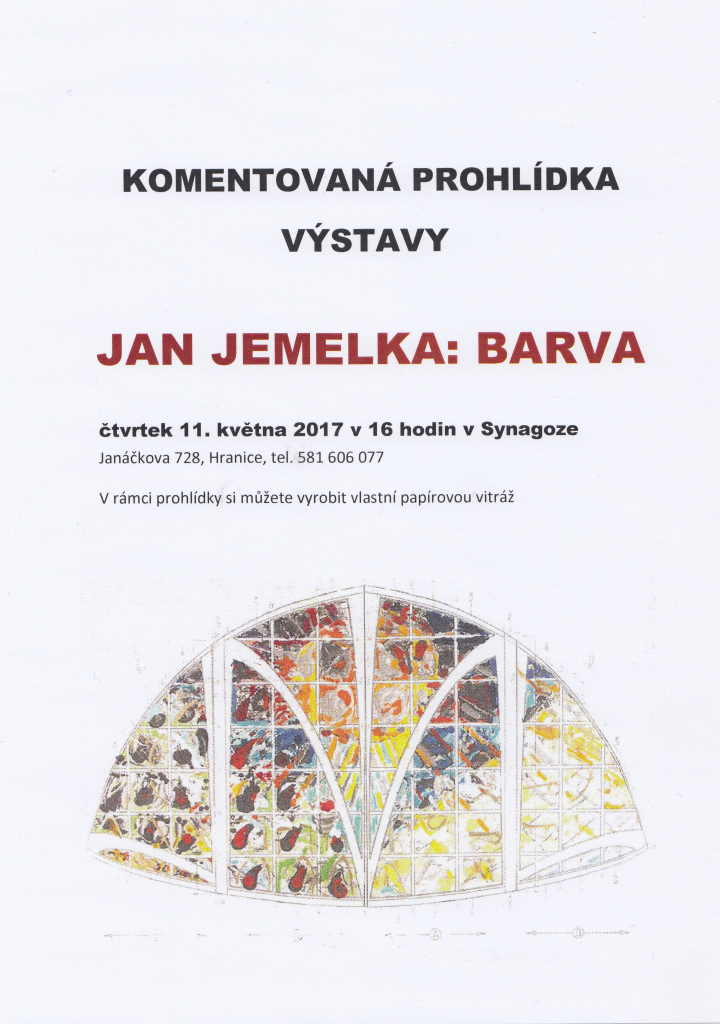 Komentovaná prohlídka výstavy Jan Jemelka: Barva
