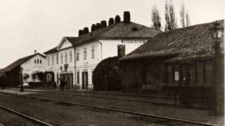 Plnou parou vpřed / fotogalerie / Hranické nádraží v roce 1873, foto: archiv Milana Králika