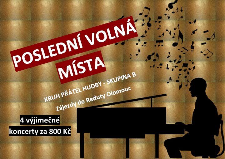 Kruh přátel hudby – poslední volná místa