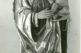 Z muzejních sbírek: Kostelíček v obrazech / fotogalerie / Pozdněgotická, polychromovaná dřevěná socha madony s dítětem, foto: Vladimír Fyman, uloženo: sbírky hranického muzea