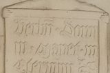 Z muzejních sbírek: Kamenné znaky města / fotogalerie / Detail portálu z roku 1544 s nápisem Verbum Domini manet in aeternum, foto: MKZ Hranice
