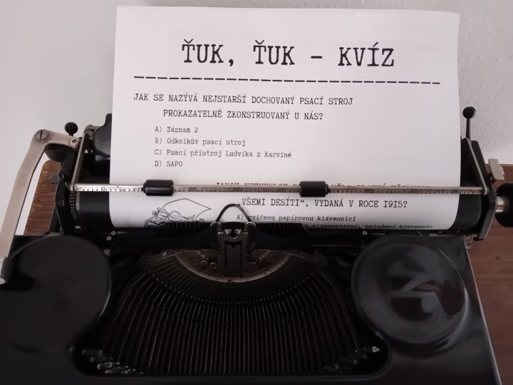 Zábavný kvíz k výstavě psacích strojů prověří vaše znalosti